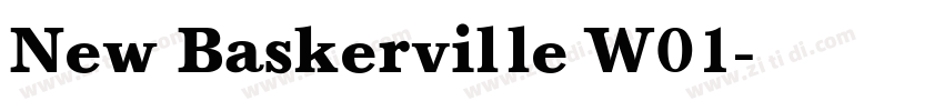 New Baskerville W01字体转换